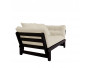 Beat sovesofa Sort stel/grå futon