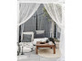 Sit and Sleep 3-I-1 Futon Stol-  Farve: Linen (light grey)