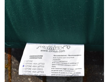 Futon 20 - 80x200x14, Grøn