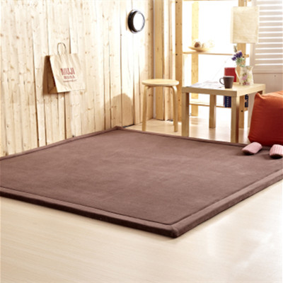 Tæppe, luksusudgave, 2x2m, Dark Brown - GRATIS FRAGT