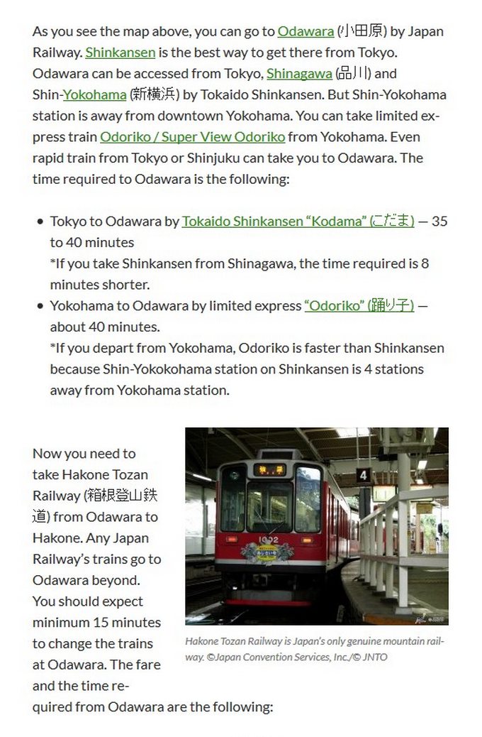 Info Tokyo-Hakone - 1