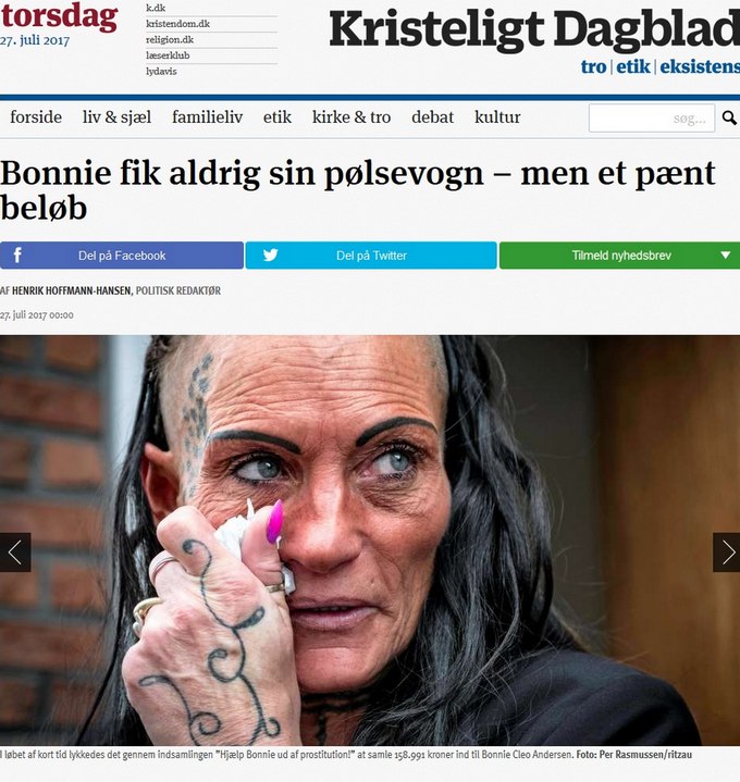 Booni med tatoveringer, tidligere prostitueret
