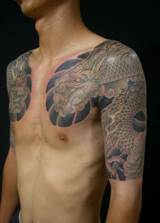 Yakuza tattoo i Japan