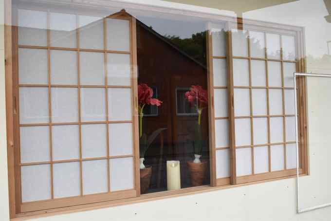 Shoji-Vindue - komplet med ramme